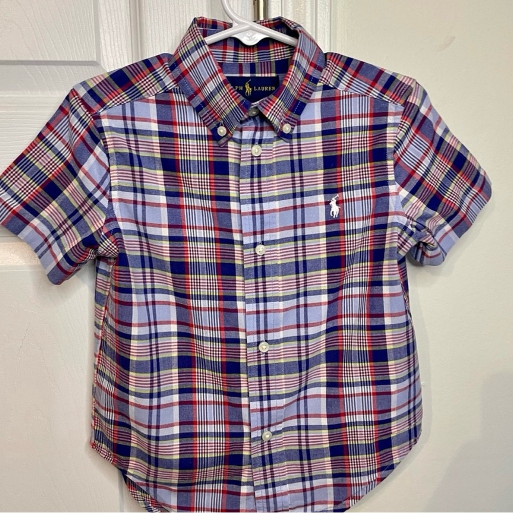 Polo by Ralph Lauren Kids (2T) Plaid Shirt - Red, Blue, White